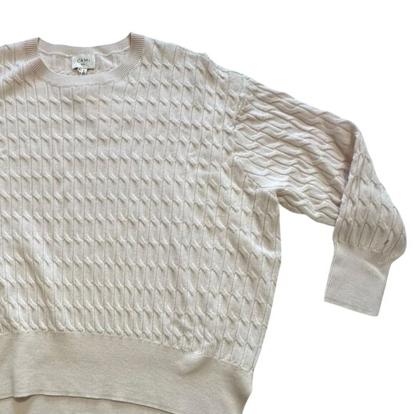 Cami NYC Giana Cable-Knit Merino Wool Relaxed Fit Sweater, M, NWT - Picture 9 of 15